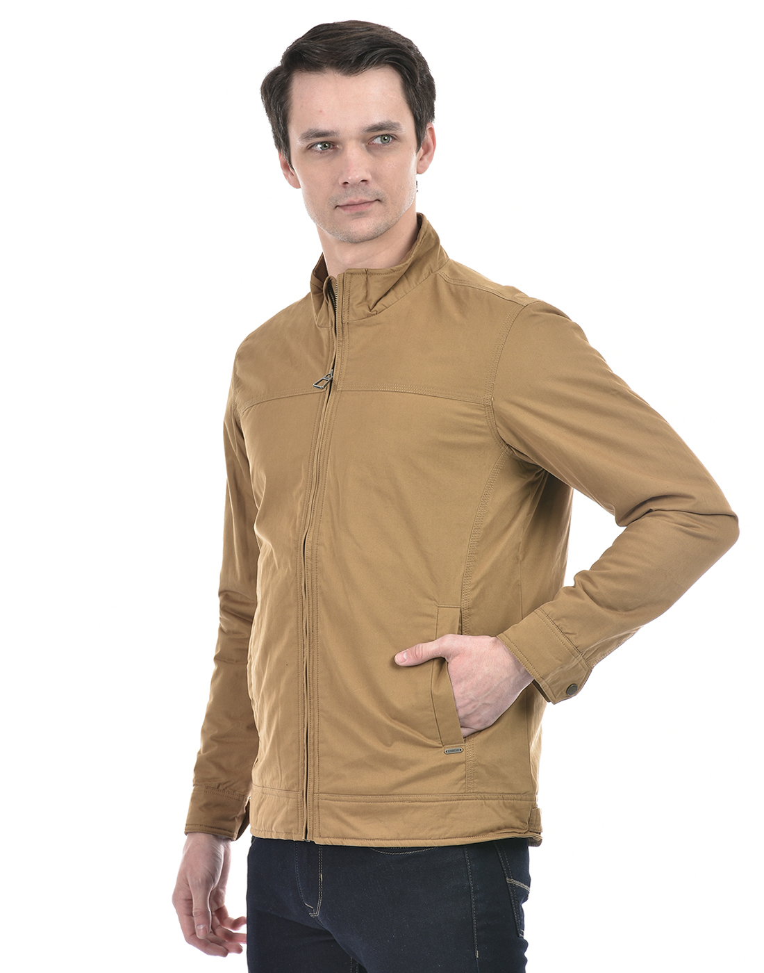 Numero Uno Men Solid Beige Jacket